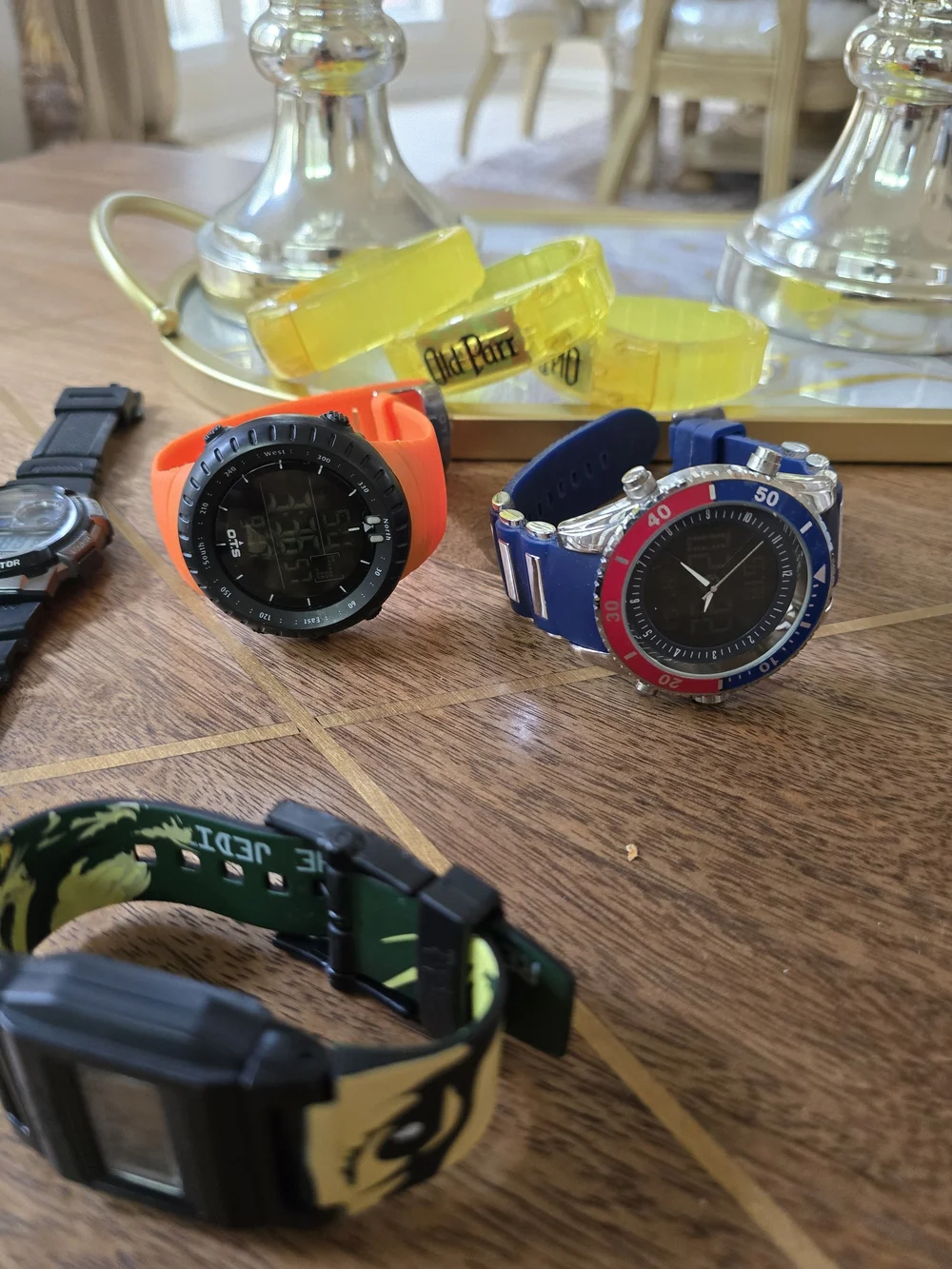 Orange Silicone Sports Wristband Smartwatch Bulk Watches Working Cond..